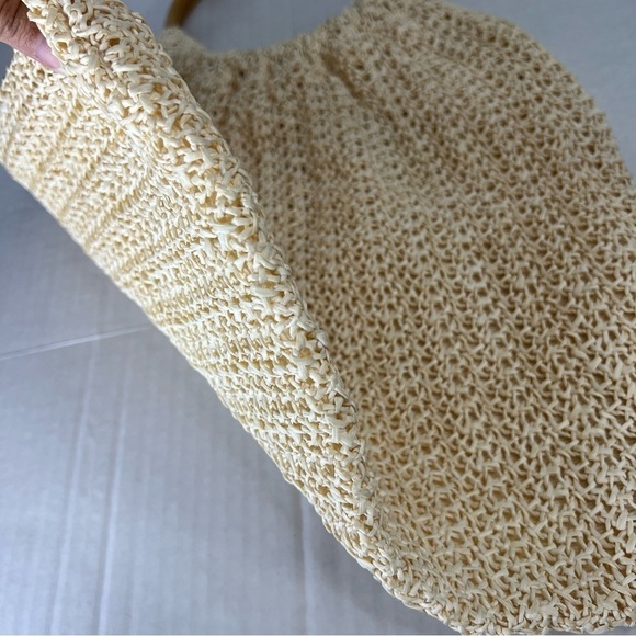 Vintage 70’s Sears, Roebuck & Co Raffia Straw bag with bamboo handles - Picture 10 of 10